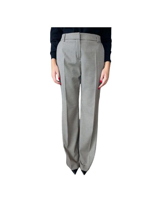 Clips Gray Vichy print palazzo hose