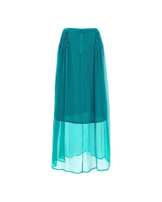 Dries Van Noten Blue Midi Skirts