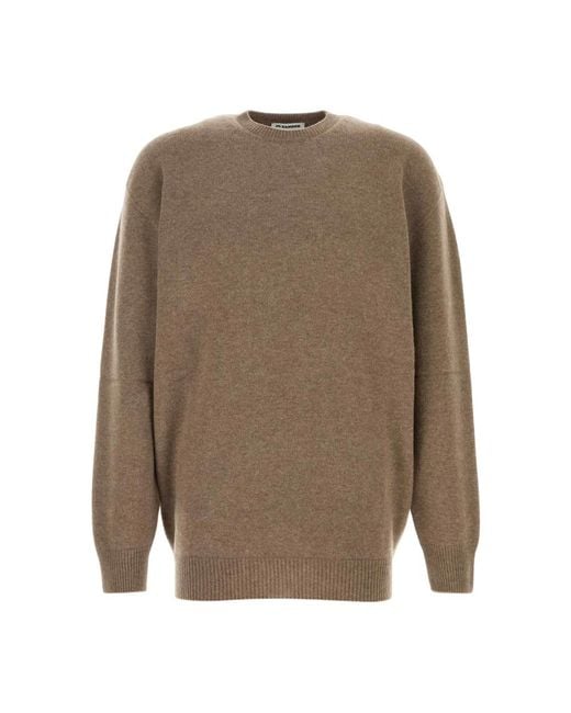 Jil Sander Brown Round-Neck Knitwear for men
