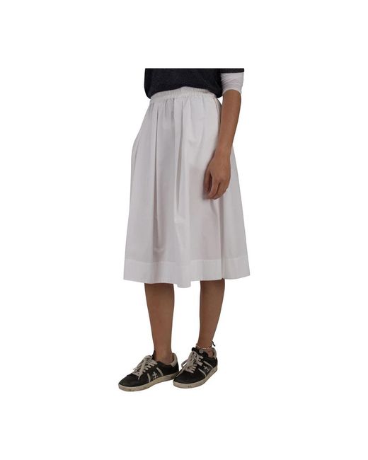 Aspesi Gray Midi Skirts