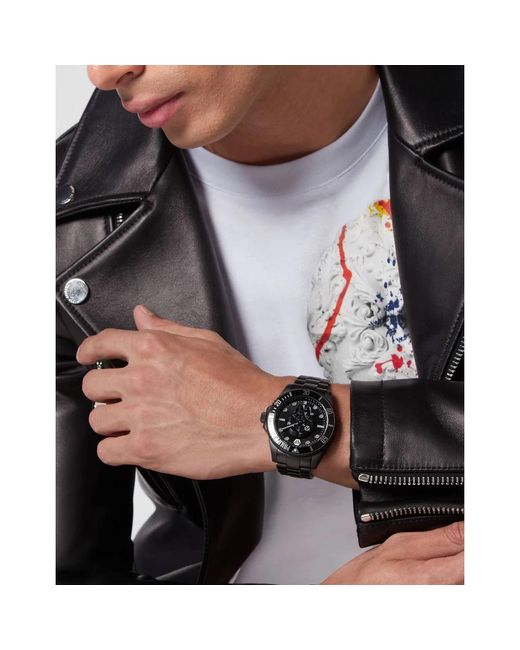 Philipp Plein Black Watches for men