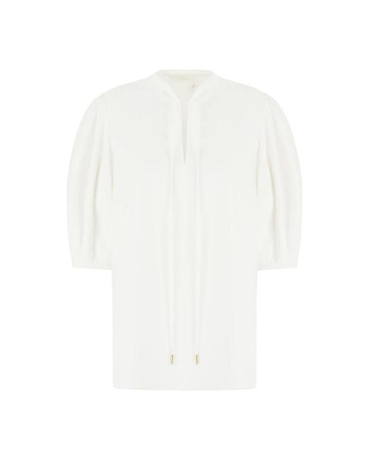 Chloé White Blouses