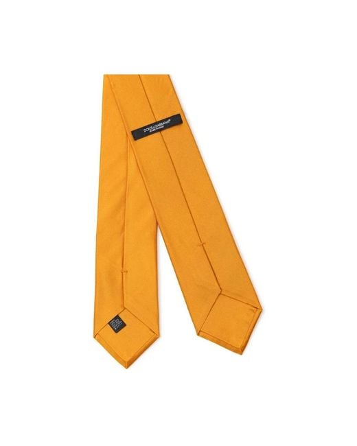 Dolce & Gabbana Seidenkrawatte & Fliege Set in Orange für Herren