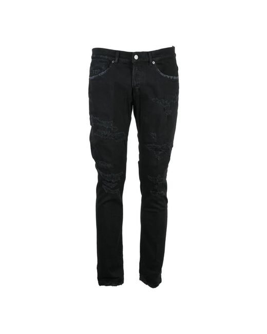 Dondup Black Slim Fit Jeans for men