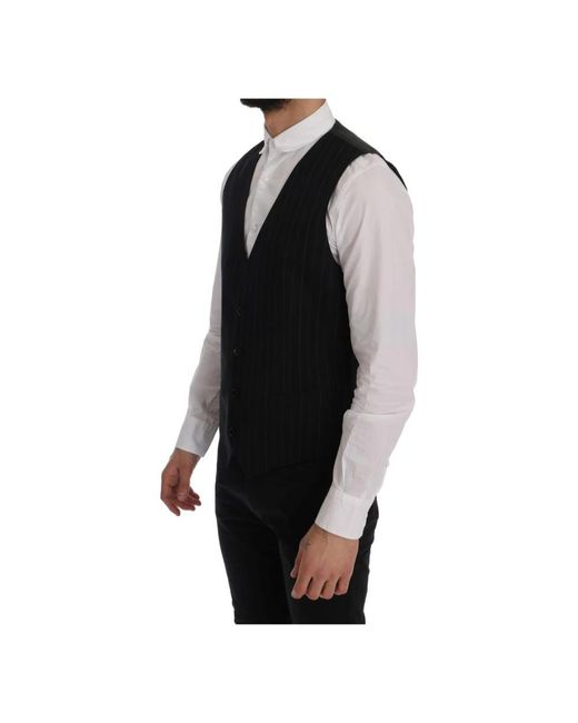 Suits > suit vests Dolce & Gabbana pour homme en coloris Black