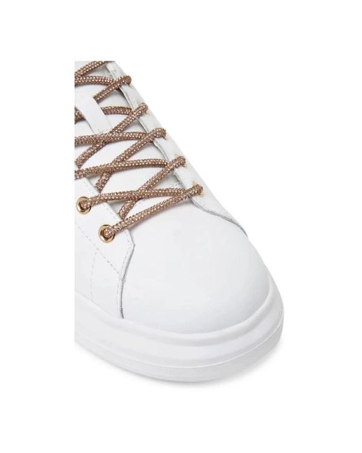 Just Cavalli White Weiße Leder Sneakers Ursa Modell