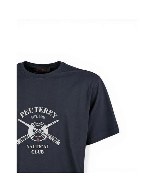 Peuterey Blue T-Shirts for men