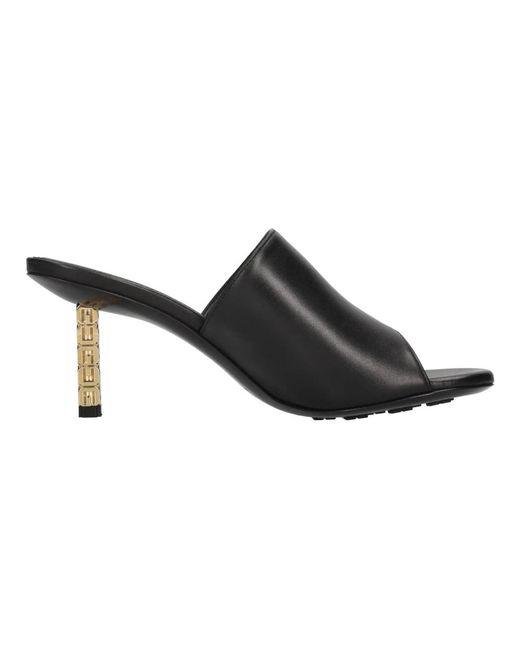 Givenchy Black G Cube Mules