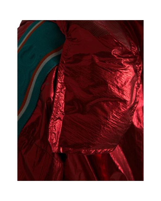 Dolce & Gabbana Rote nylon kapuzenjacke in Red für Herren