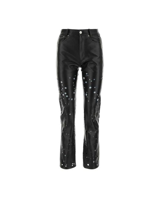 DURAZZI MILANO Black Leather trousers