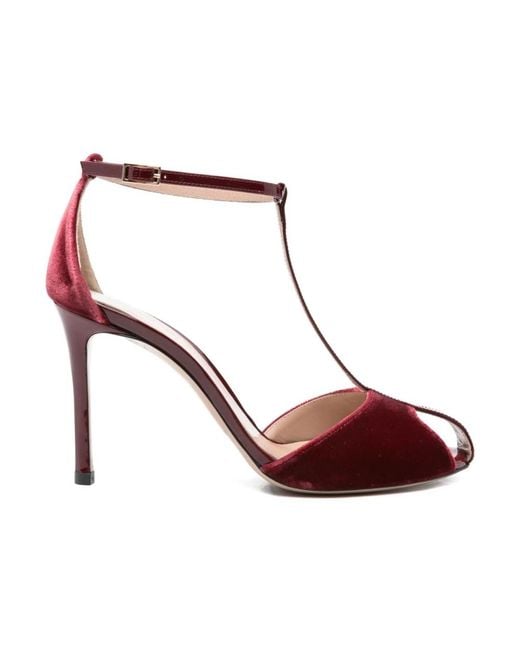 Emporio Armani Red High Heel Sandals
