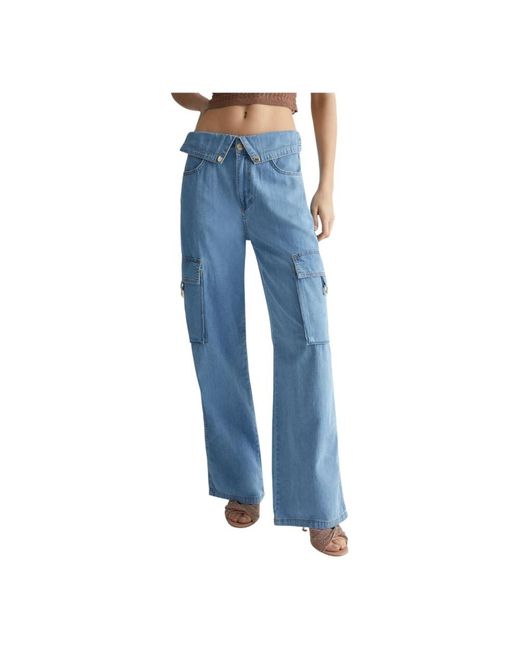 Jeans > wide jeans Liu Jo en coloris Blue