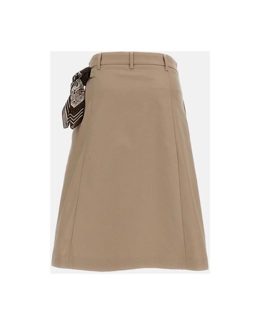 True Royal Natural Midi Skirts