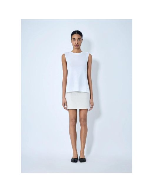 Rier White Short Skirts