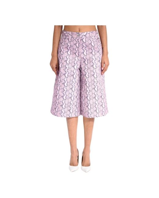 Cropped Trousers MSGM de color Pink