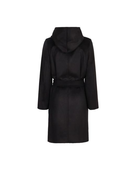 Max Mara Black Belted Coats