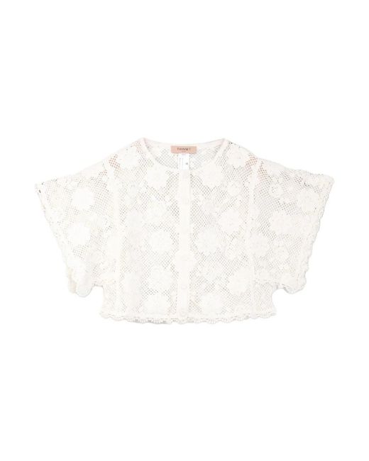 Twinset Giacchina in het White
