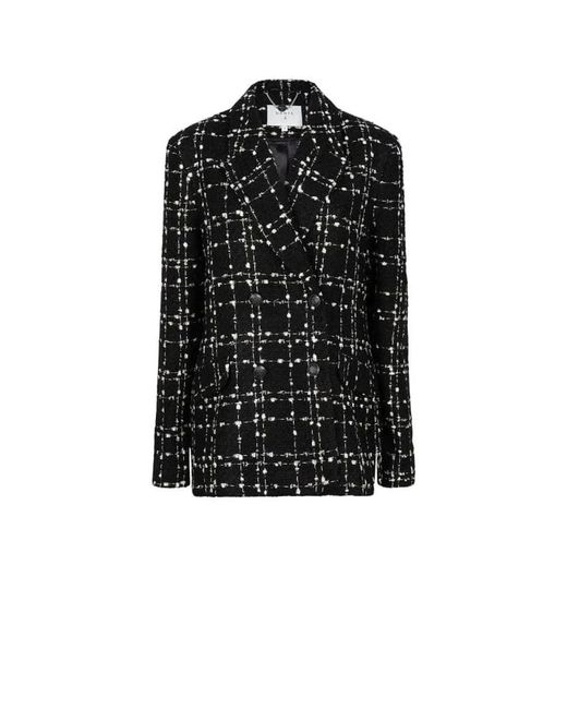 Dante 6 Jassen ,Zwart ,Katoen Bouclé Blazer in het Black
