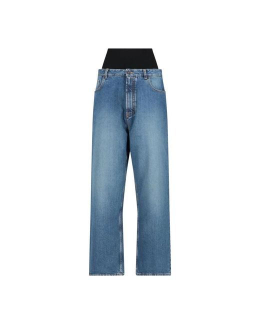 Wide Jeans Alaïa de color Blue