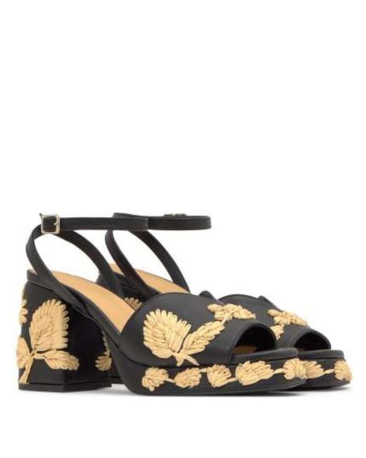 Castaner Metallic High Heel Sandals