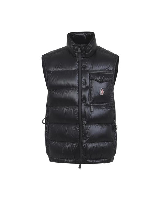 Moncler Black Vests for men
