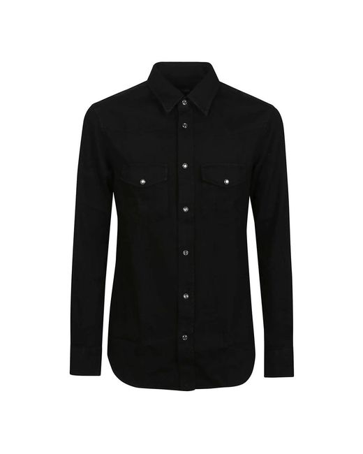 Tom Ford Black Denim Shirts for men