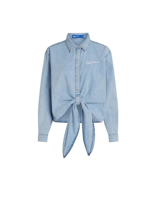 Karl Lagerfeld Blue Shirts