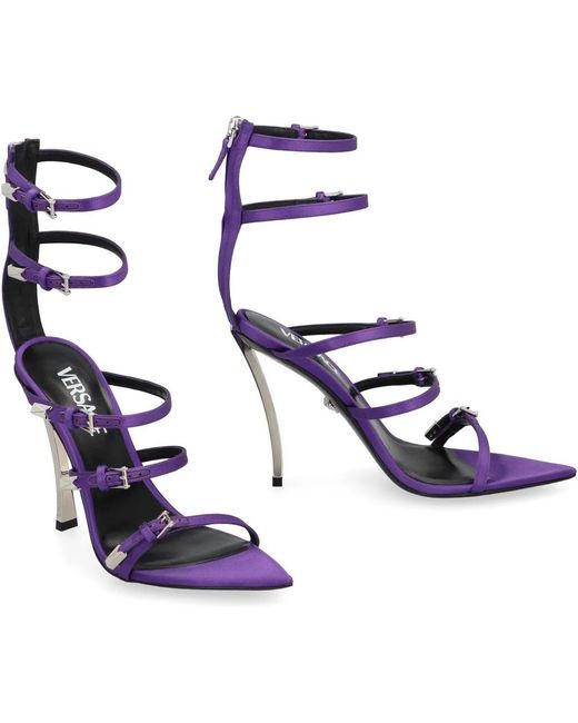Versace Blue High Heel Sandals