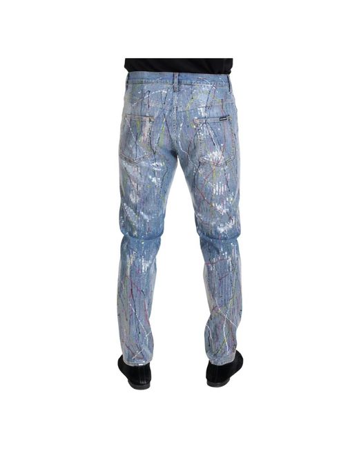Dolce & Gabbana Slim-fit Jeans in Blue für Herren