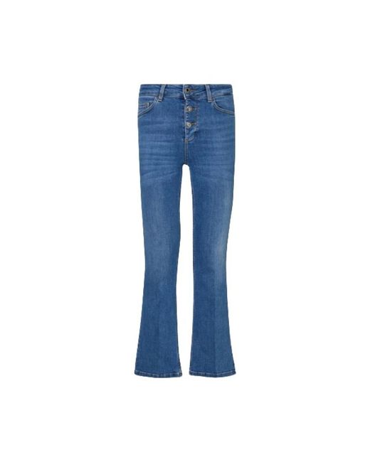 Vita alta crop flare jeans di Liu Jo in Blue