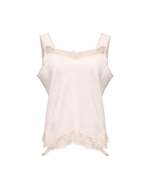 MM6 by Maison Margiela Pink Sleeveless Tops