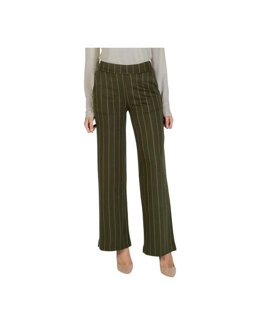 Ichi Green Wide Trousers