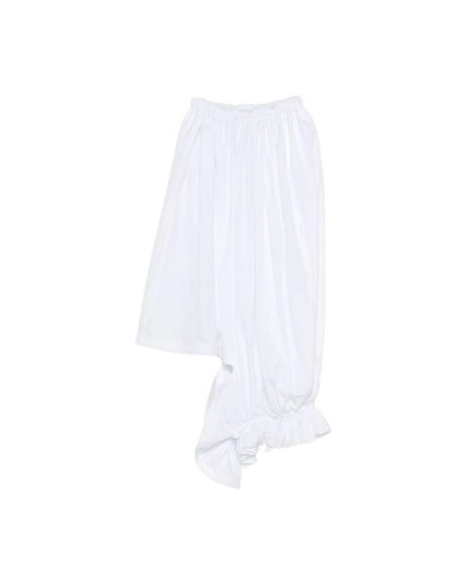 Comme des Garçons White Midi Skirts