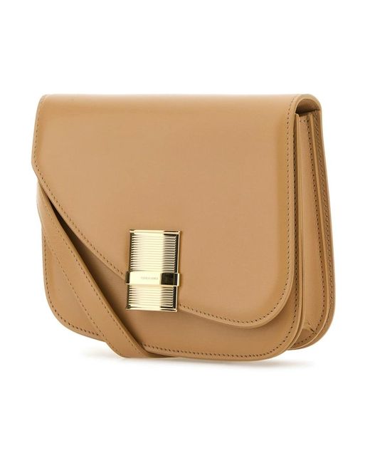 Ferragamo Natural Cross Body Bags