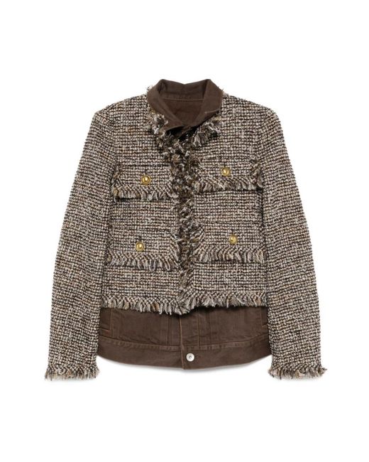 Sacai Brown Light Jackets