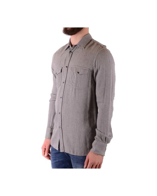 Dondup Gray Casual Shirts for men