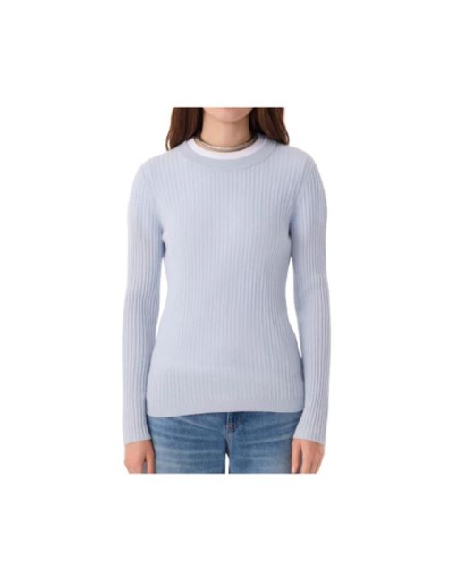 Kujten Blue Round-Neck Knitwear