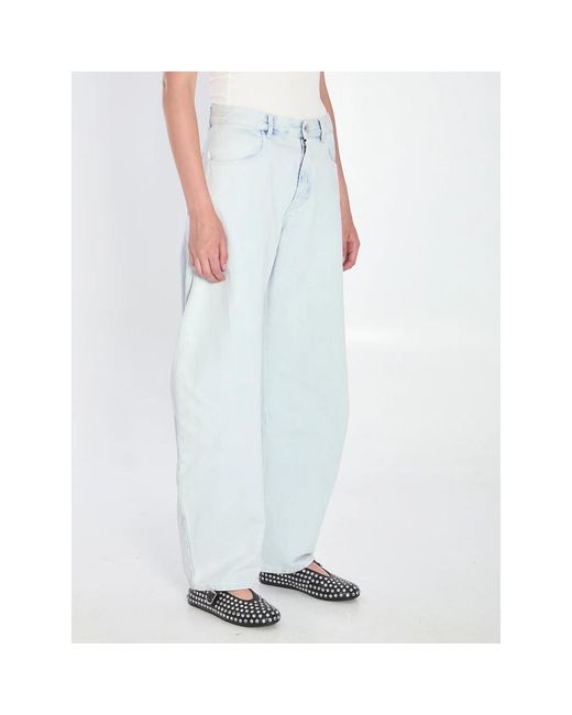 Alaïa Loose-Fit Jeans in het Blue