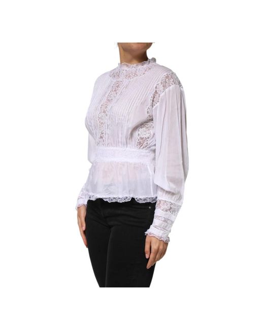 Dolce & Gabbana Purple Blouses