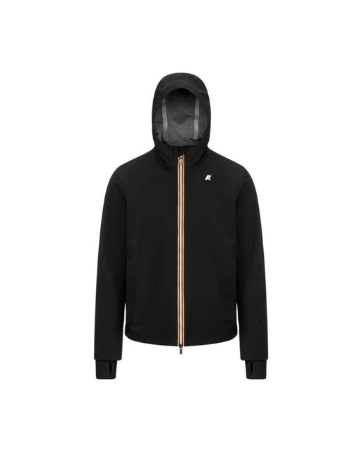 K-Way Black Light Jackets for men