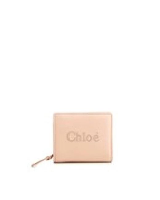 Chloé Sense Compact Portemonnee in het Pink