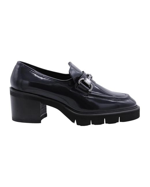 Luca Grossi Black Damastblume Mokassin Schuhe