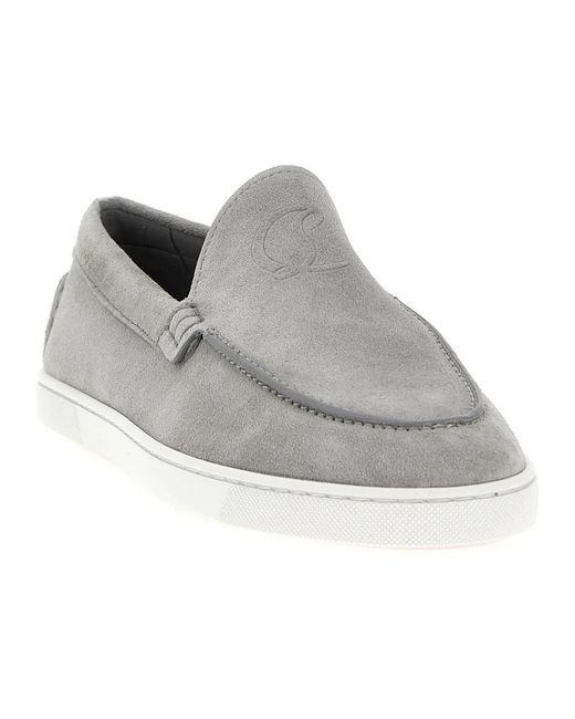 Loafers Christian Louboutin pour homme en coloris Gray