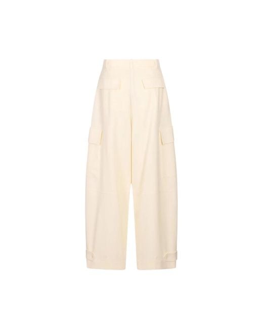 P.A.R.O.S.H. Natural Wide Trousers