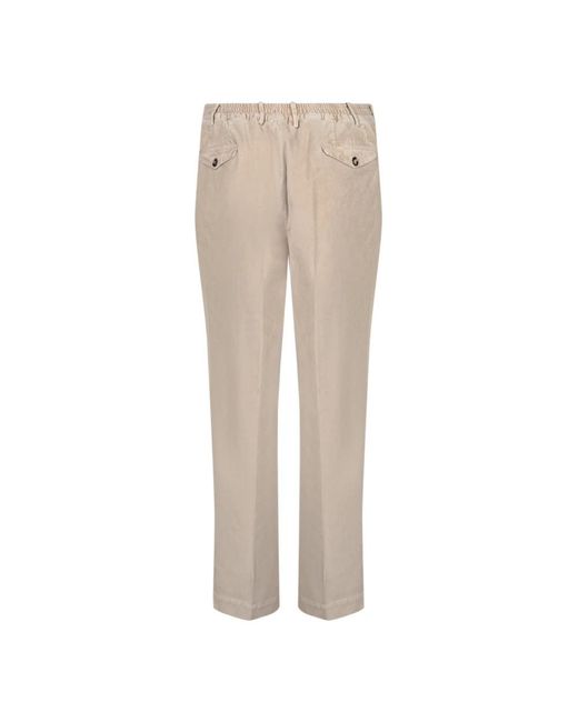 Dell'Oglio Natural Straight Trousers for men