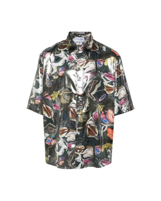 Acne Multicolor Short Sleeve Shirts for men