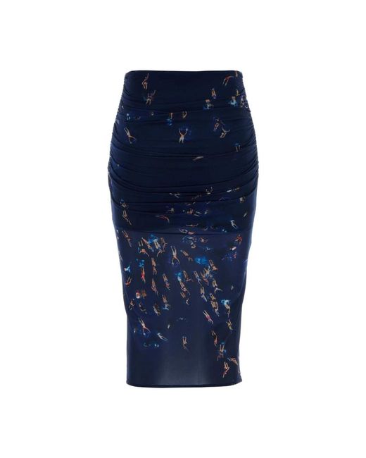 Blumarine Blue Midi Skirts