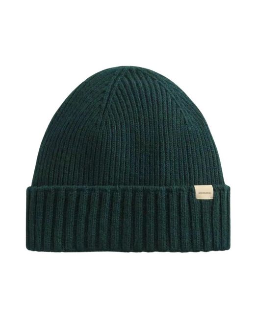 Woolrich Accessoires ,Groen ,Wol Beanie En Sjaal Set in het Green voor heren