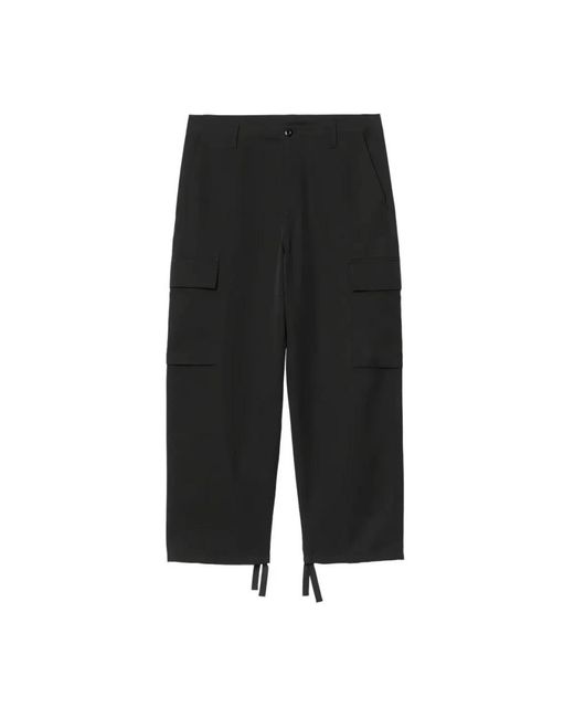 Carhartt Black Straight Trousers for men