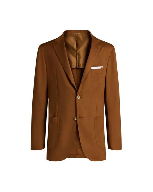 Blazers Kiton pour homme en coloris Brown